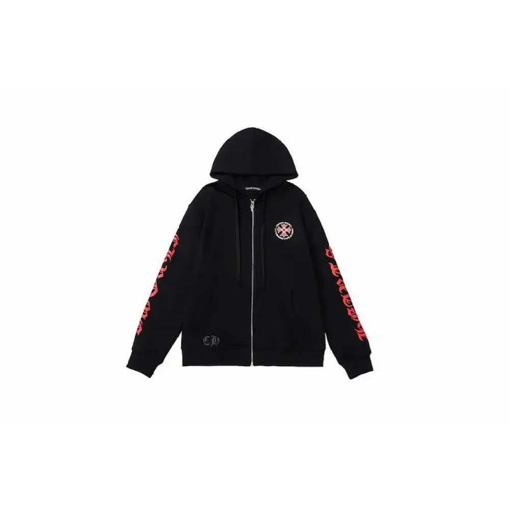 Top Quality Chrome Hearts Made In Hollywood Plus Cross Zip Up Hoodie 8962 