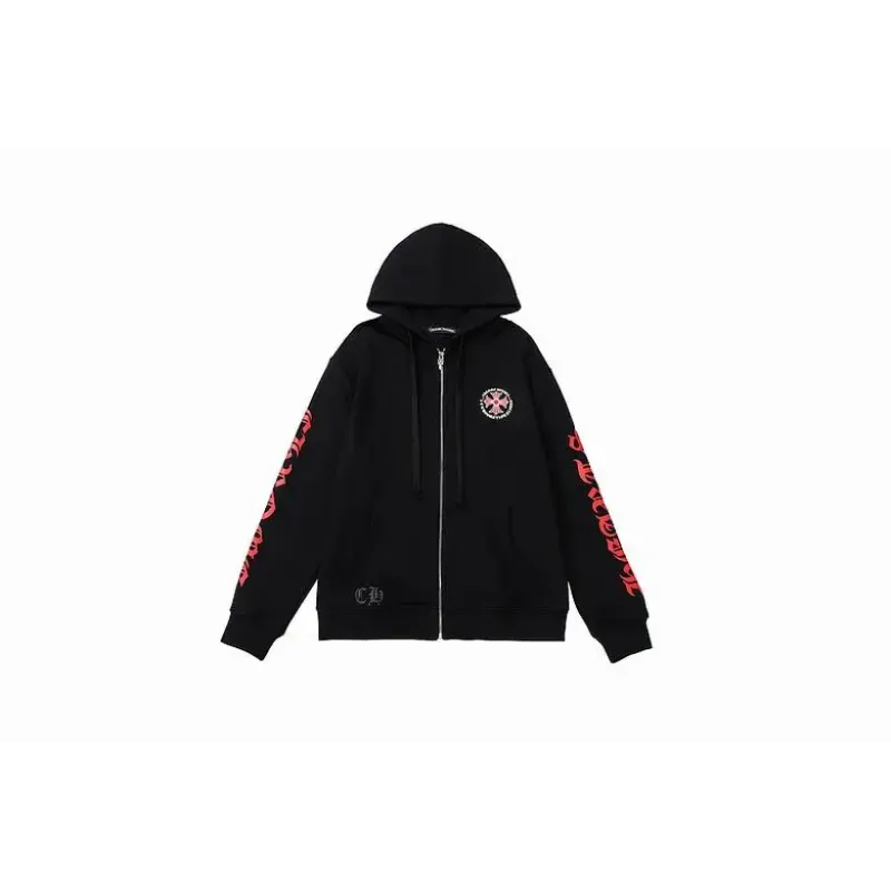 Top Quality Chrome Hearts Made In Hollywood Plus Cross Zip Up Hoodie 8962 