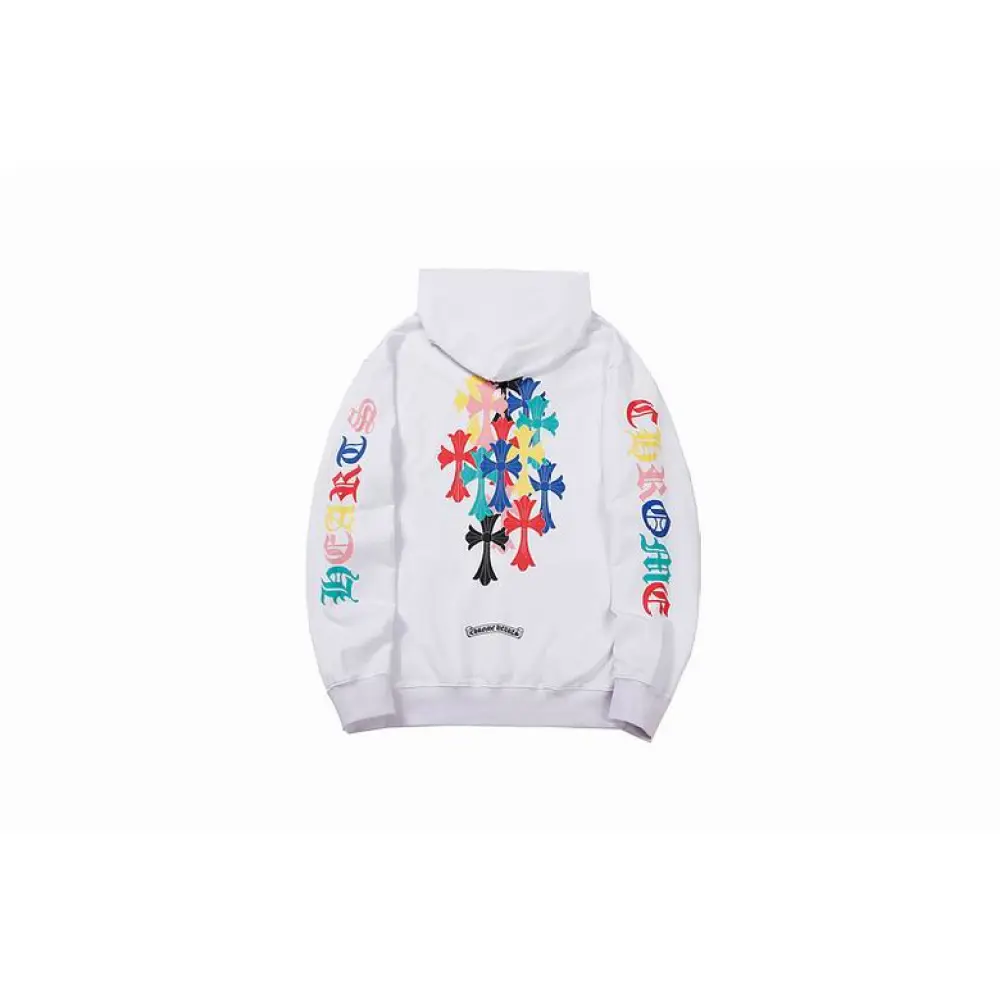 Zafa Wear Chrome Hearts Multi Color Cross Cemetery Hoodie 8839