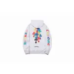 Zafa Wear Chrome Hearts Multi Color Cross Cemetery Hoodie 8839