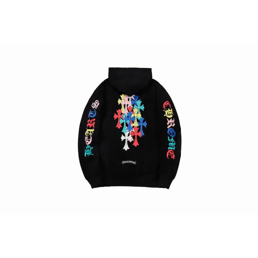 Top Qulity Chrome Hearts Multi Color Cross Cemetery Hoodie 8839