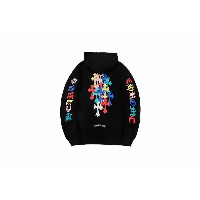 Top Qulity Chrome Hearts Multi Color Cross Cemetery Hoodie 8839