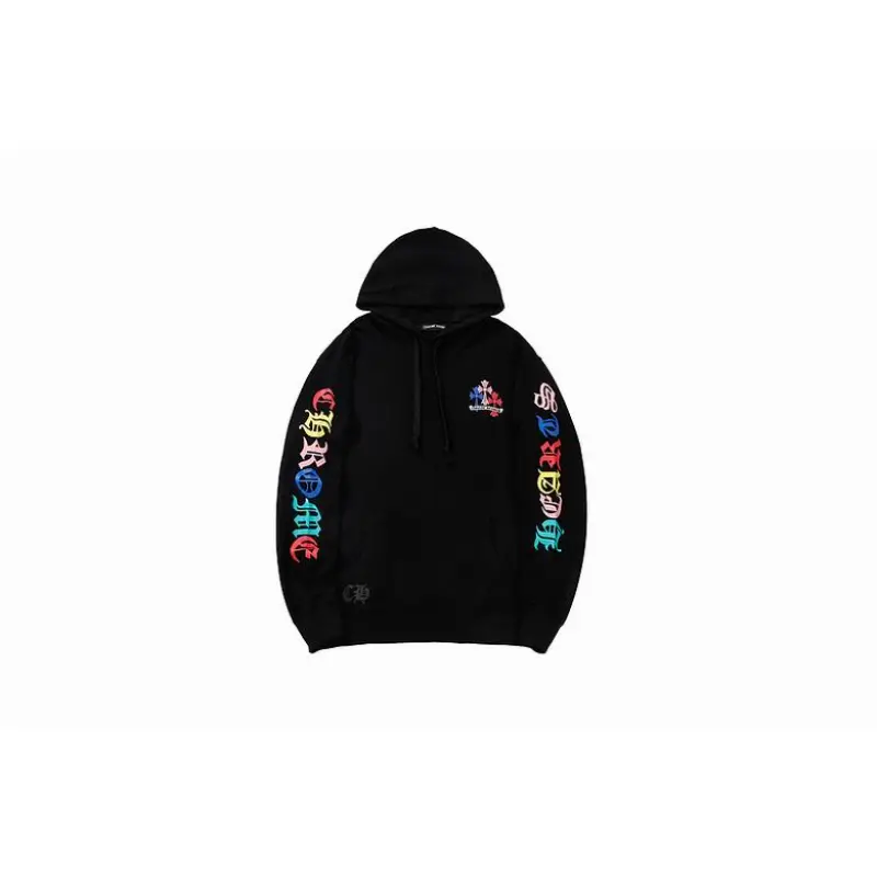 Zafa Wear Chrome Hearts Multi Color Cross Cemetery Hoodie 8839