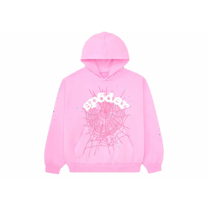 Zafa Wear Sp5der OG Web Hoodie Pink
