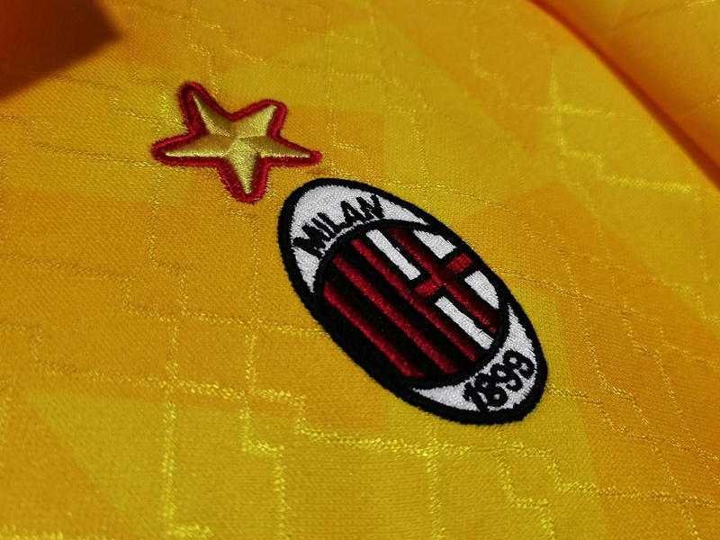 Serie A 1995/96 AC Milan Second Away Soccer Jersey