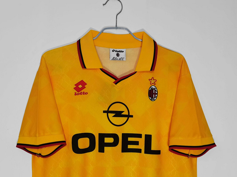 Serie A 1995/96 AC Milan Second Away Soccer Jersey