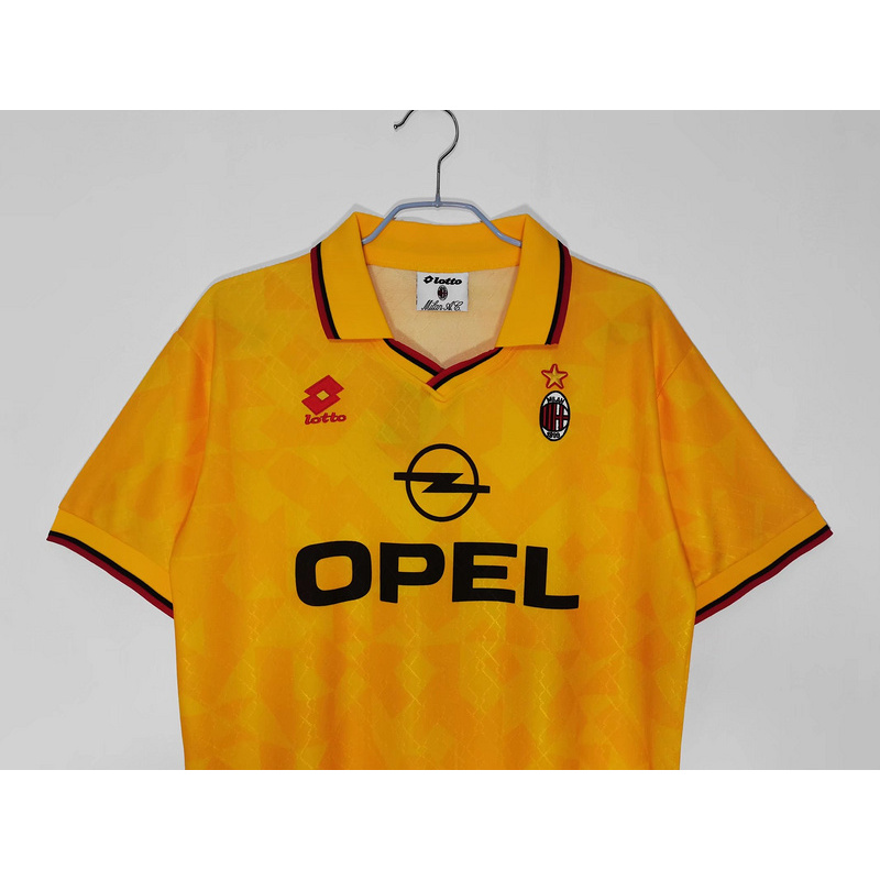 Serie A 1995/96 AC Milan Second Away Soccer Jersey