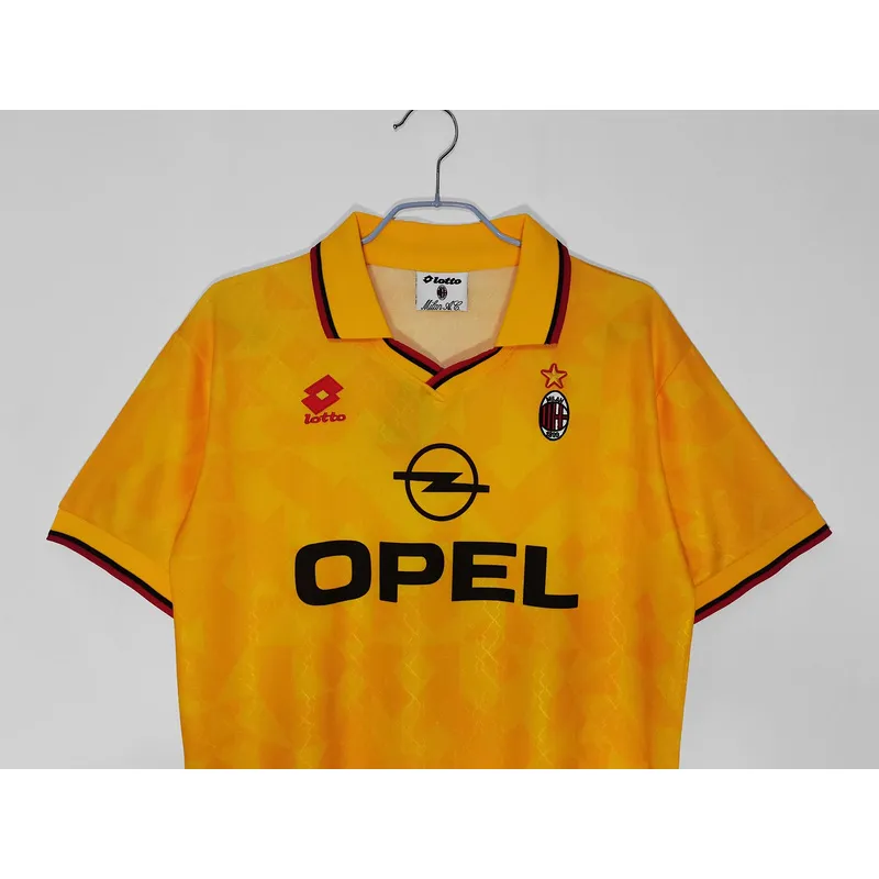 Serie A 1995/96 AC Milan Second Away Soccer Jersey