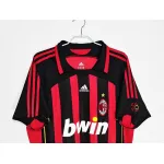 Serie A 2006/07 AC Milan Home Soccer Jersey