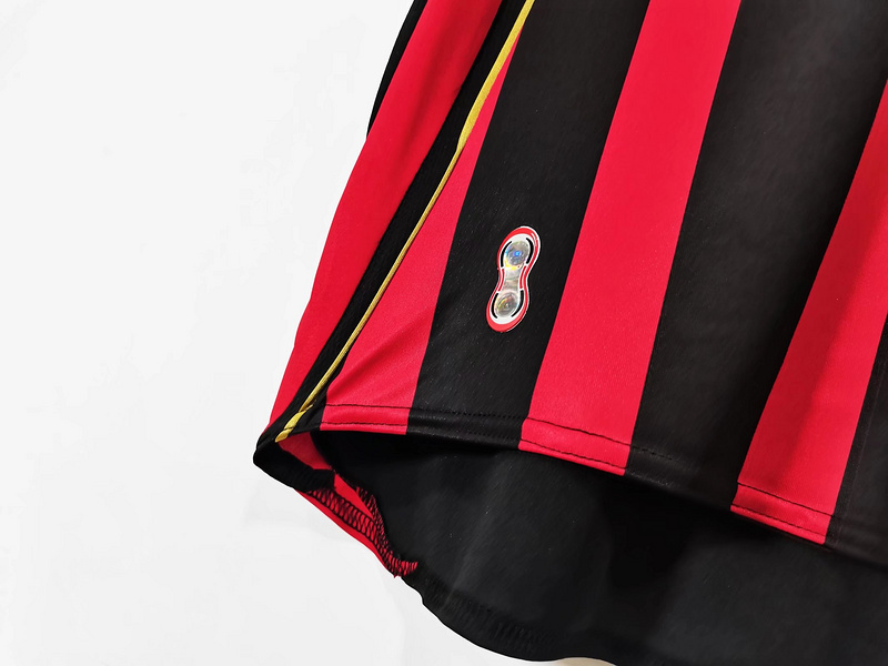 Serie A 2006/07 AC Milan Home Soccer Jersey