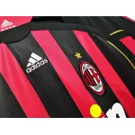 Serie A 2006/07 AC Milan Home Soccer Jersey