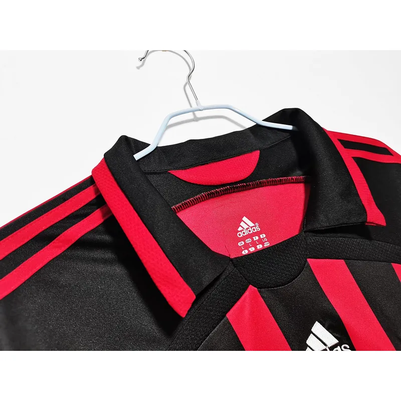 Serie A 2006/07 AC Milan Home Soccer Jersey