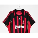 Serie A 2006/07 AC Milan Home Soccer Jersey