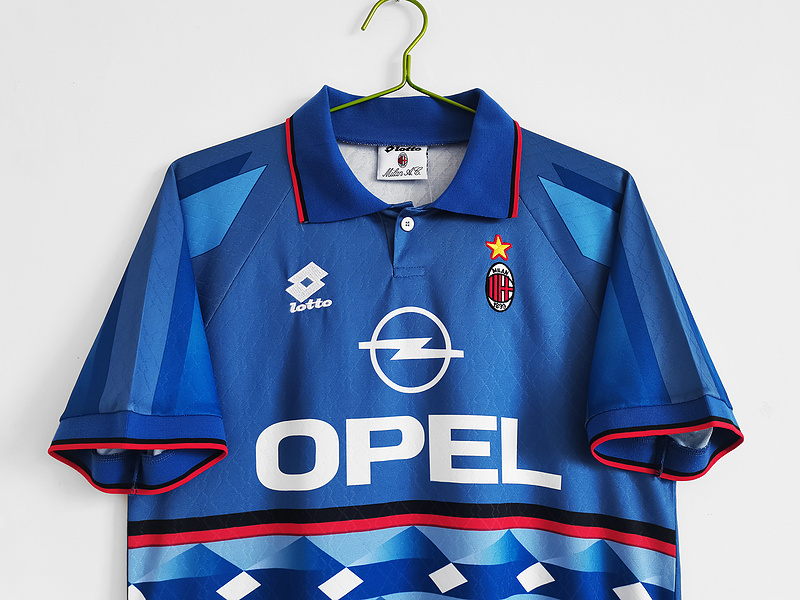 Serie A 1995/96 AC Milan Retro Third Away Soccer Jersey 