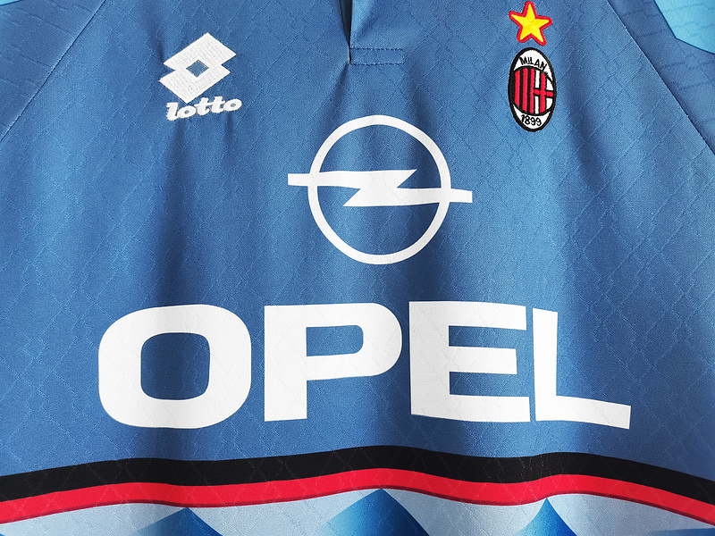 Serie A 1995/96 AC Milan Retro Third Away Soccer Jersey 