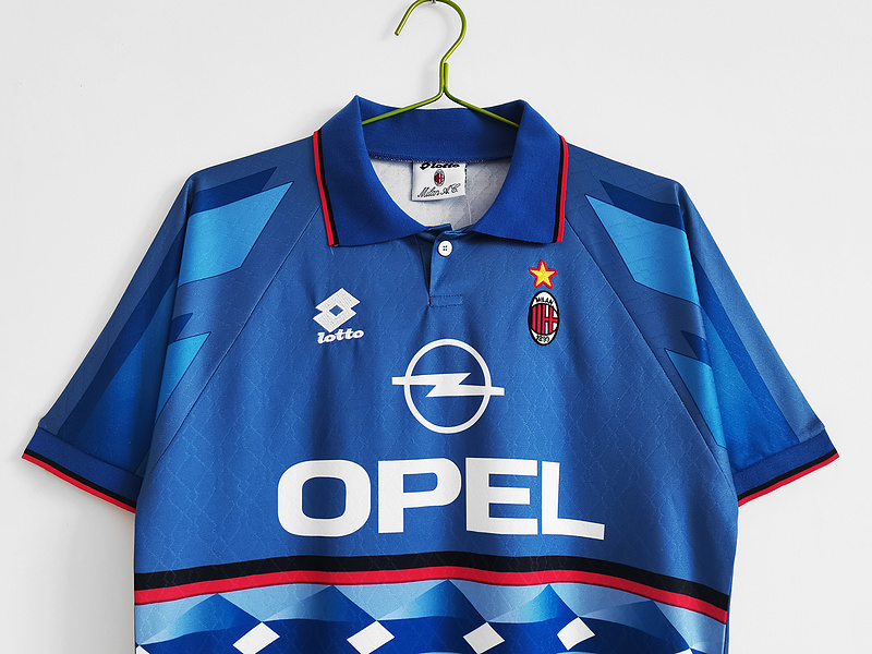 Serie A 1995/96 AC Milan Retro Third Away Soccer Jersey 