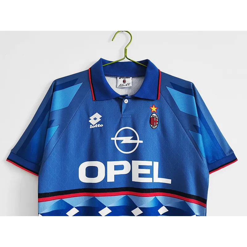 Serie A 1995/96 AC Milan Retro Third Away Soccer Jersey 