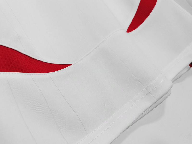 Serie A 2006/07 AC Milan Away Long Sleeve Soccer Jersey 