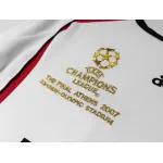 Serie A 2006/07 AC Milan Away Long Sleeve Soccer Jersey 