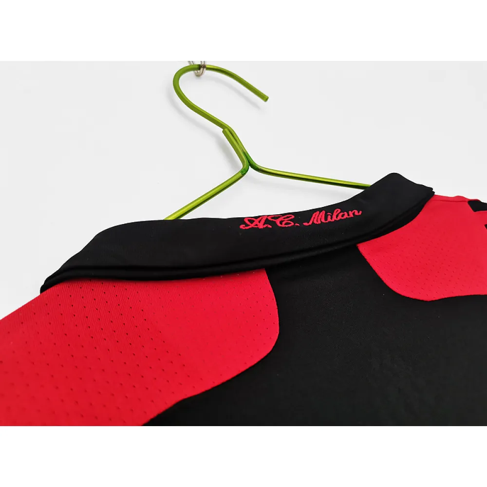 Serie A 2007/08 AC Milan Retro Second Away Soccer Jersey