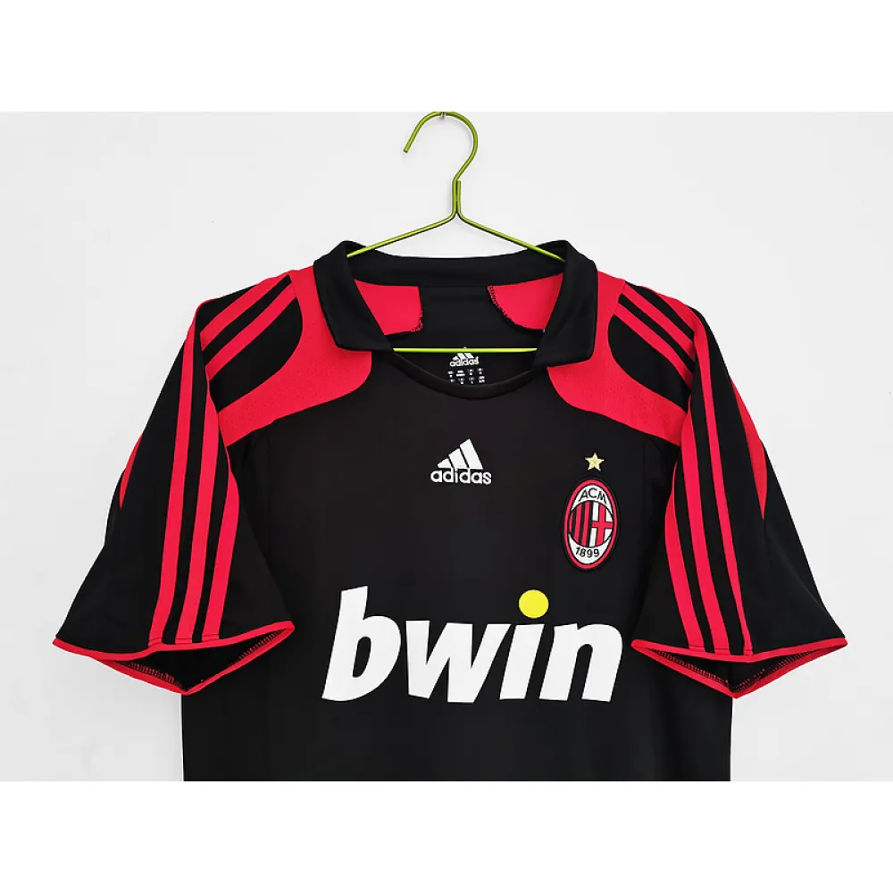 Serie A 2007/08 AC Milan Retro Second Away Soccer Jersey