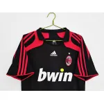 Serie A 2007/08 AC Milan Retro Second Away Soccer Jersey