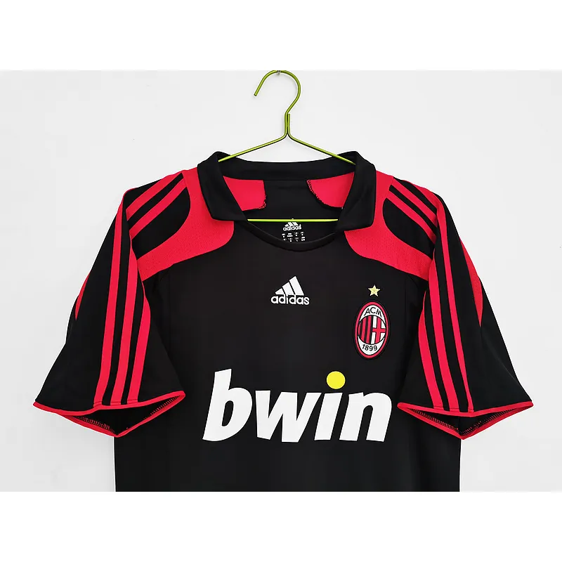 Serie A 2007/08 AC Milan Retro Second Away Soccer Jersey