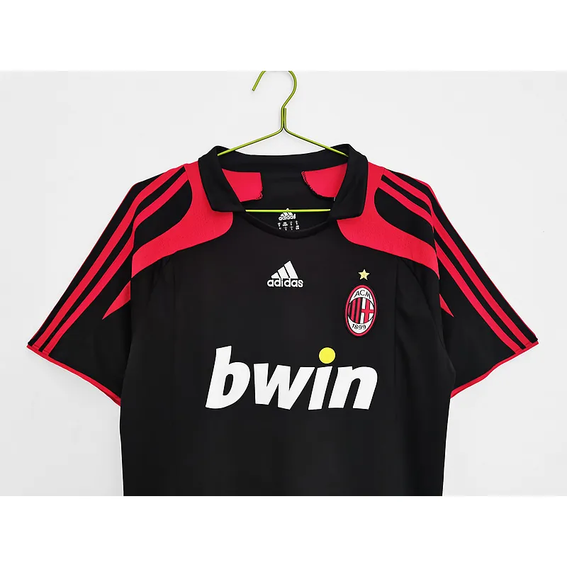Serie A 2007/08 AC Milan Retro Second Away Soccer Jersey