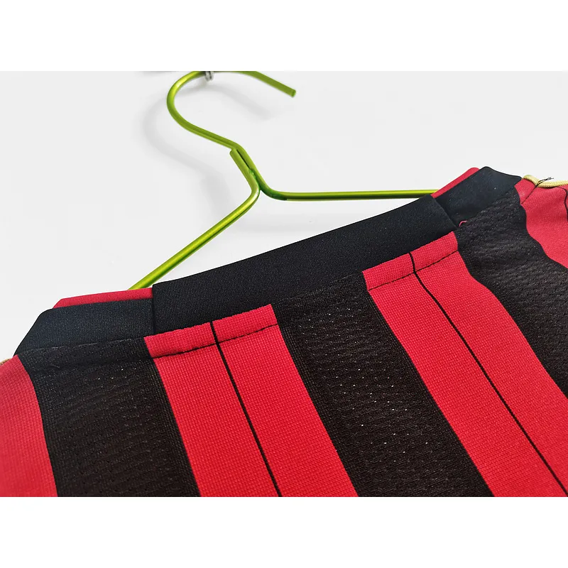 Serie A 2013/14 AC Milan Retro Long Sleeve Soccer Jersey