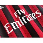 Serie A 2013/14 AC Milan Retro Long Sleeve Soccer Jersey
