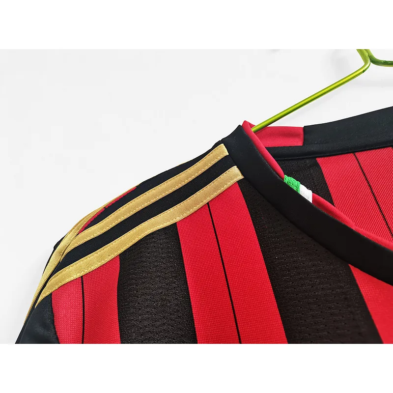 Serie A 2013/14 AC Milan Retro Long Sleeve Soccer Jersey