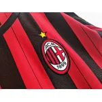 Serie A 2013/14 AC Milan Retro Long Sleeve Soccer Jersey