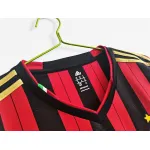 Serie A 2013/14 AC Milan Retro Long Sleeve Soccer Jersey