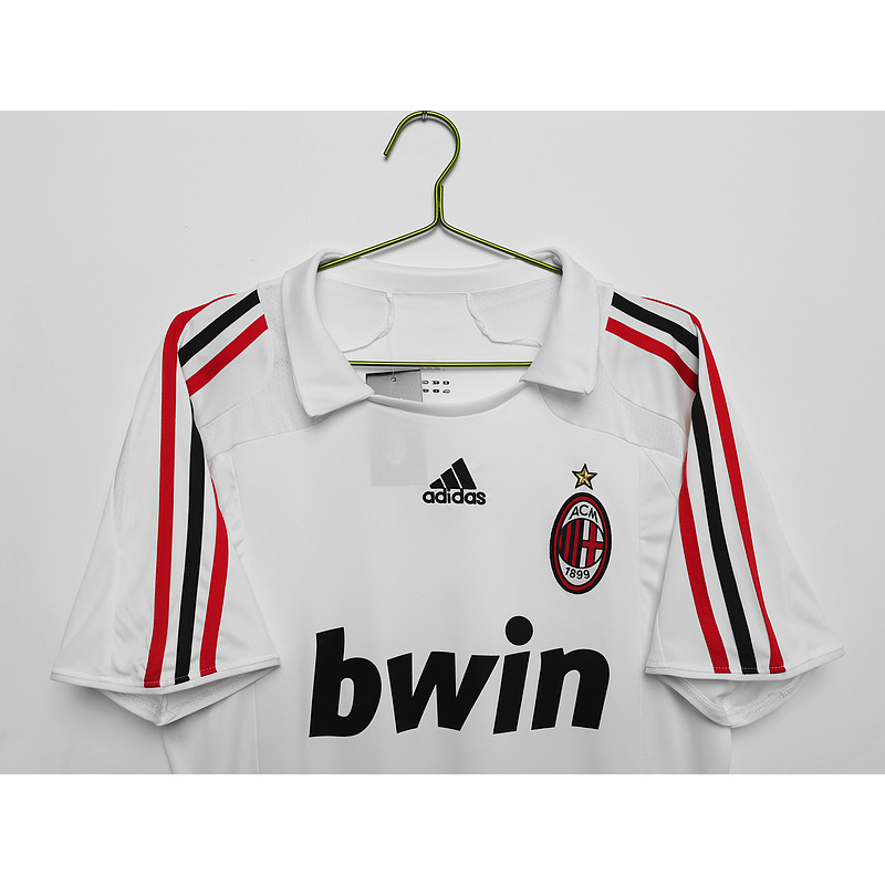 Serie A 2007/08 AC Milan Away Soccer Jersey