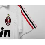 Serie A 2007/08 AC Milan Away Soccer Jersey