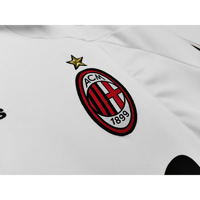 Serie A 2007/08 AC Milan Away Soccer Jersey