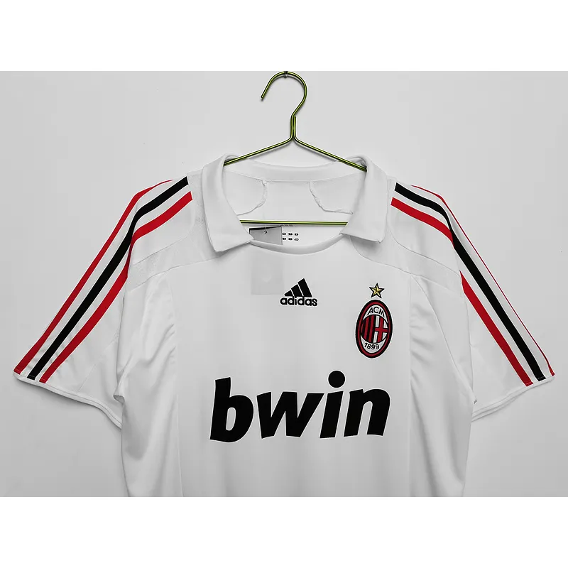 Serie A 2007/08 AC Milan Away Soccer Jersey