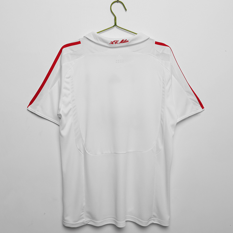 Serie A 2007/08 AC Milan Away Soccer Jersey