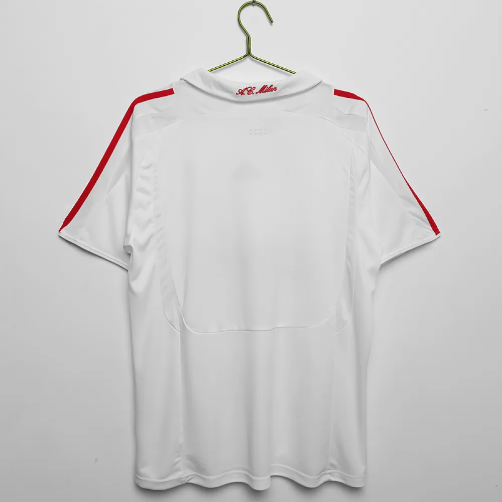 Serie A 2007/08 AC Milan Away Soccer Jersey