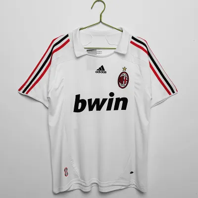 Serie A 2007/08 AC Milan Away Soccer Jersey 01