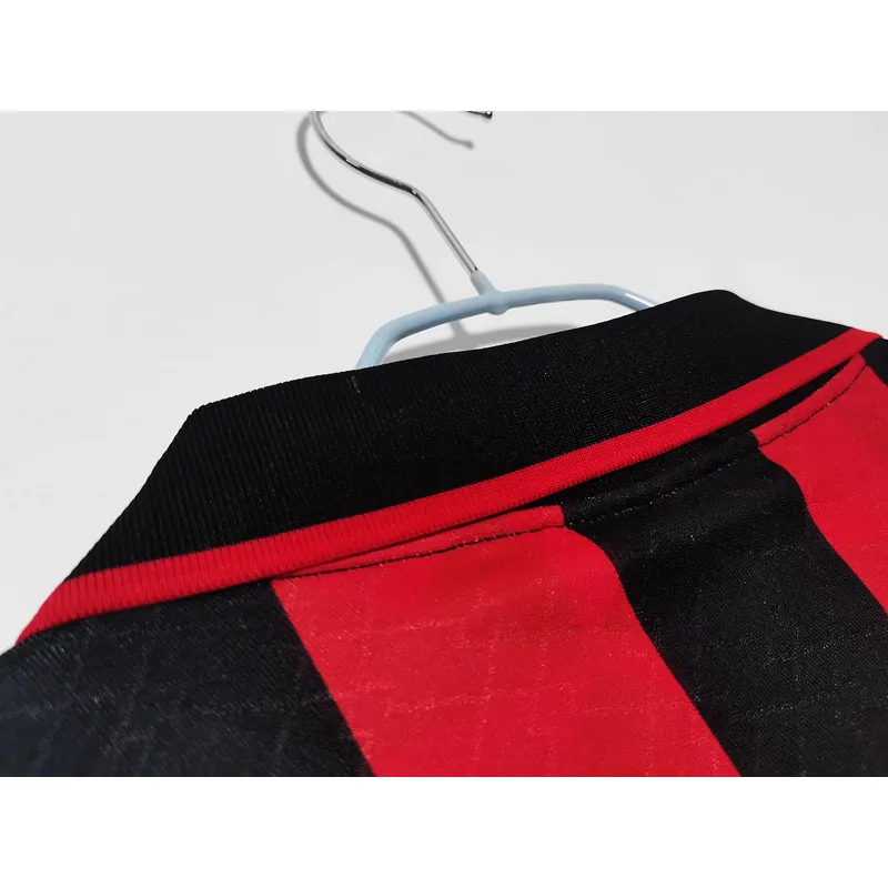 Serie A 1995/96 AC Milan Home Soccer Jersey