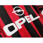 Serie A 1995/96 AC Milan Home Soccer Jersey