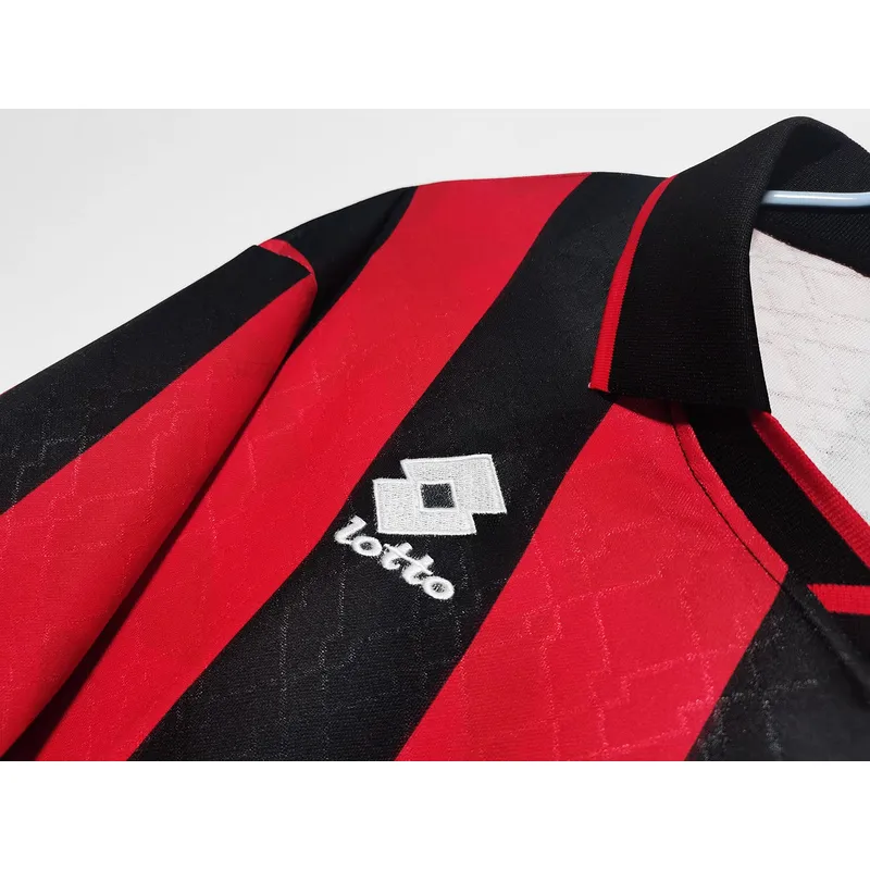 Serie A 1995/96 AC Milan Home Soccer Jersey