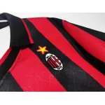 Serie A 1995/96 AC Milan Home Soccer Jersey