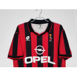 Serie A 1995/96 AC Milan Home Soccer Jersey