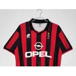 Serie A 1995/96 AC Milan Home Soccer Jersey