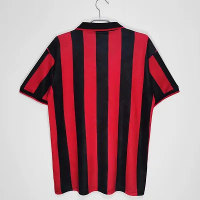 Serie A 1995/96 AC Milan Home Soccer Jersey 02