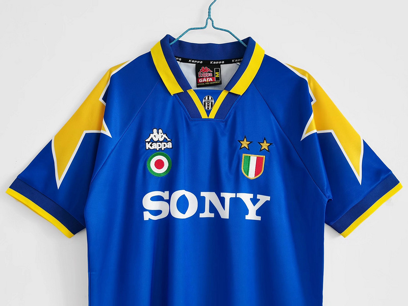 Serie A 1995/96 Juventus Away Soccer Jersey