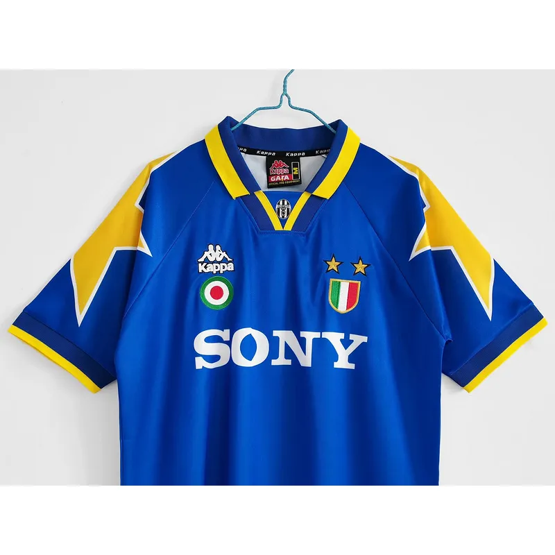 Serie A 1995/96 Juventus Away Soccer Jersey