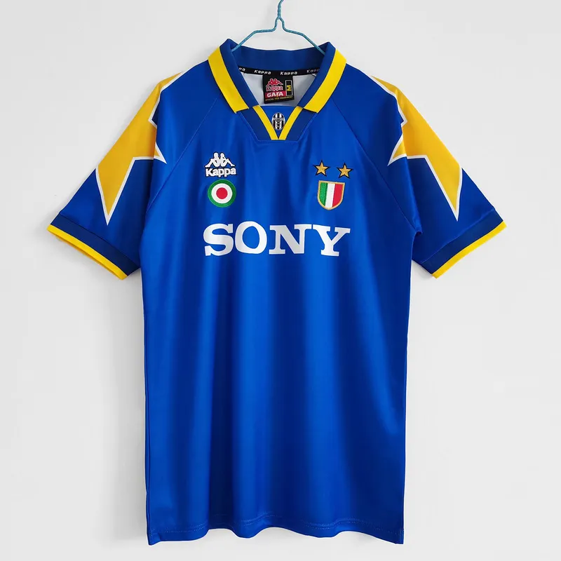 Serie A 1995/96 Juventus Away Soccer Jersey